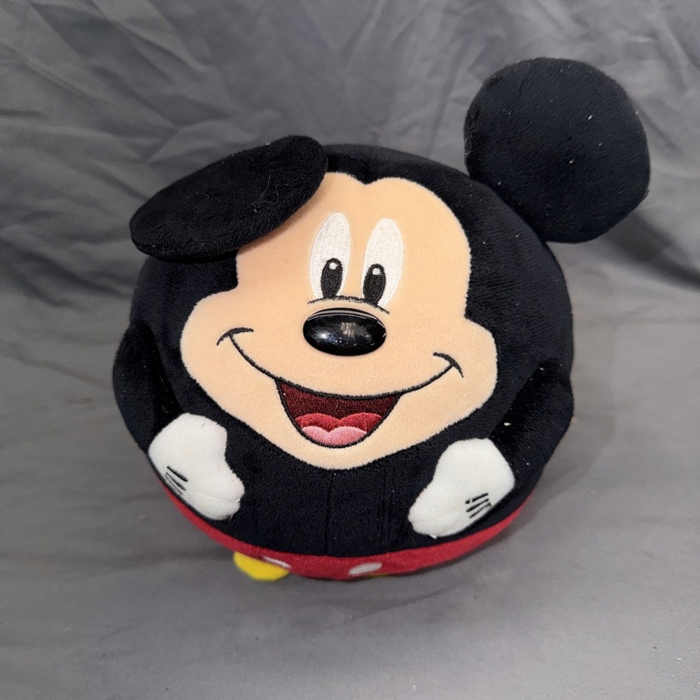 Mickey Mouse Disney 7" Round Ball Plush 2013 Ty